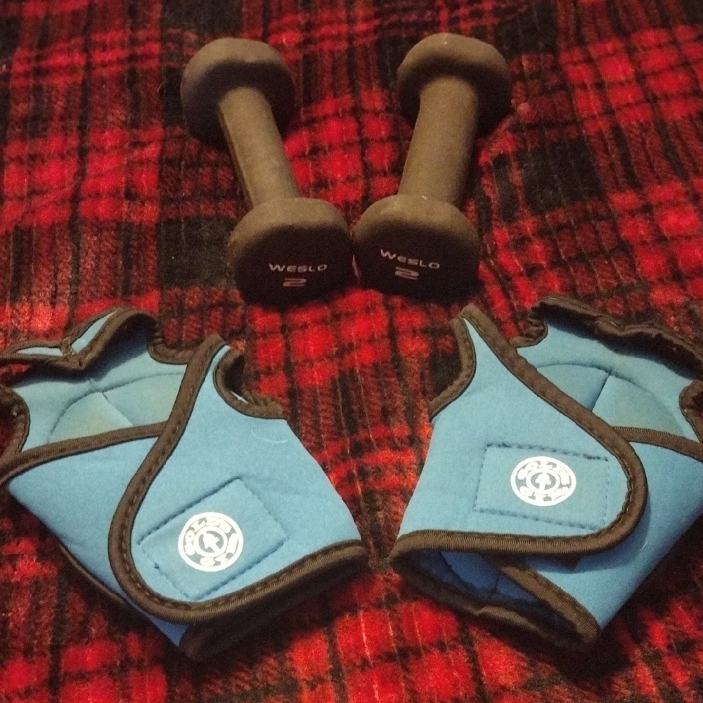 Blue Men's Workout Gloves